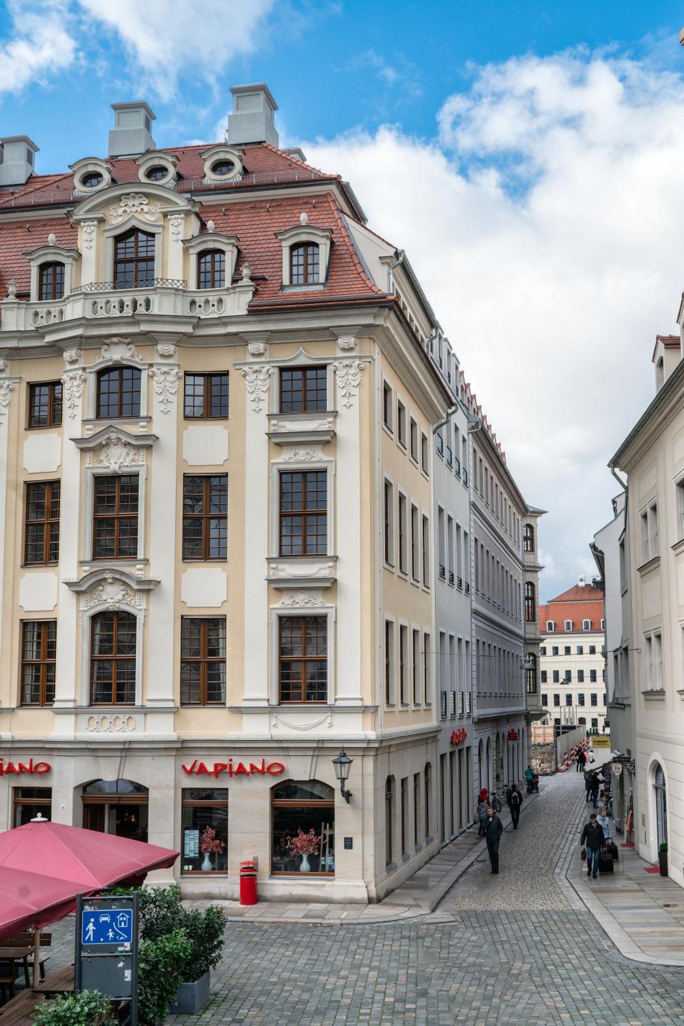 Modernes Apartment An Der Frauenkirche เดรสเดน ภายนอก รูปภาพ